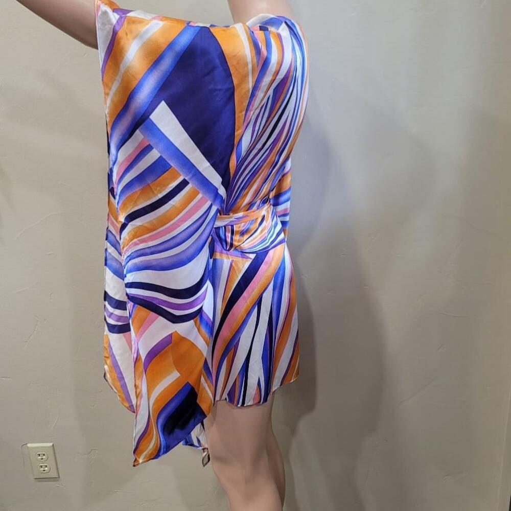 Zoa silk dress size small beautiful multi colored design. - Picture 5 of 16